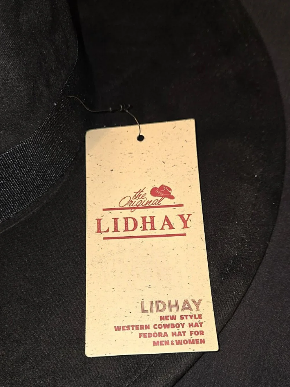 Lidhay Suede Fedora Hat – Brand New with Tags – Unisex